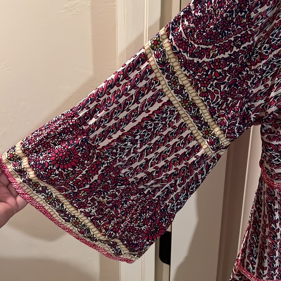 Maeve Lilyana Tiered Silk Blouse Size XL Runs Large - Picture 5 of 5